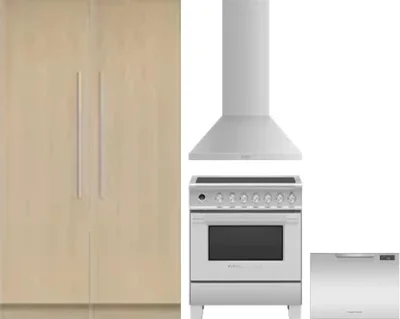 5 Piece Package Includes Refrigerator, Freezer, Range, Hood And Dishwasher